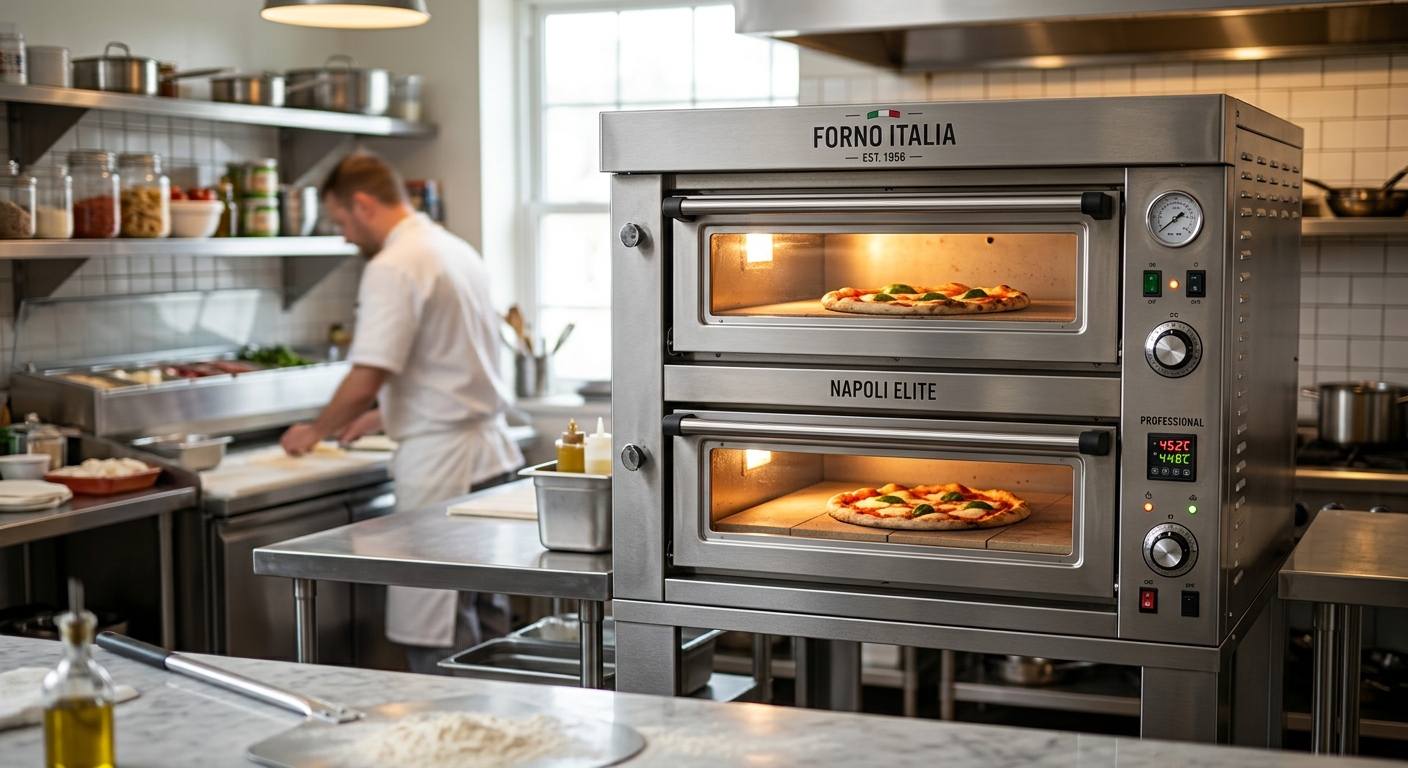 Elektro-Pizzaofen Cuppone Tiziano — 2 Kammern, top gepflegt