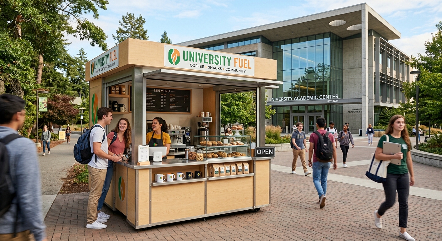 Kioskstellplatz Uni-Campus Trier — DAUERHAFT · seltene Gelegenheit