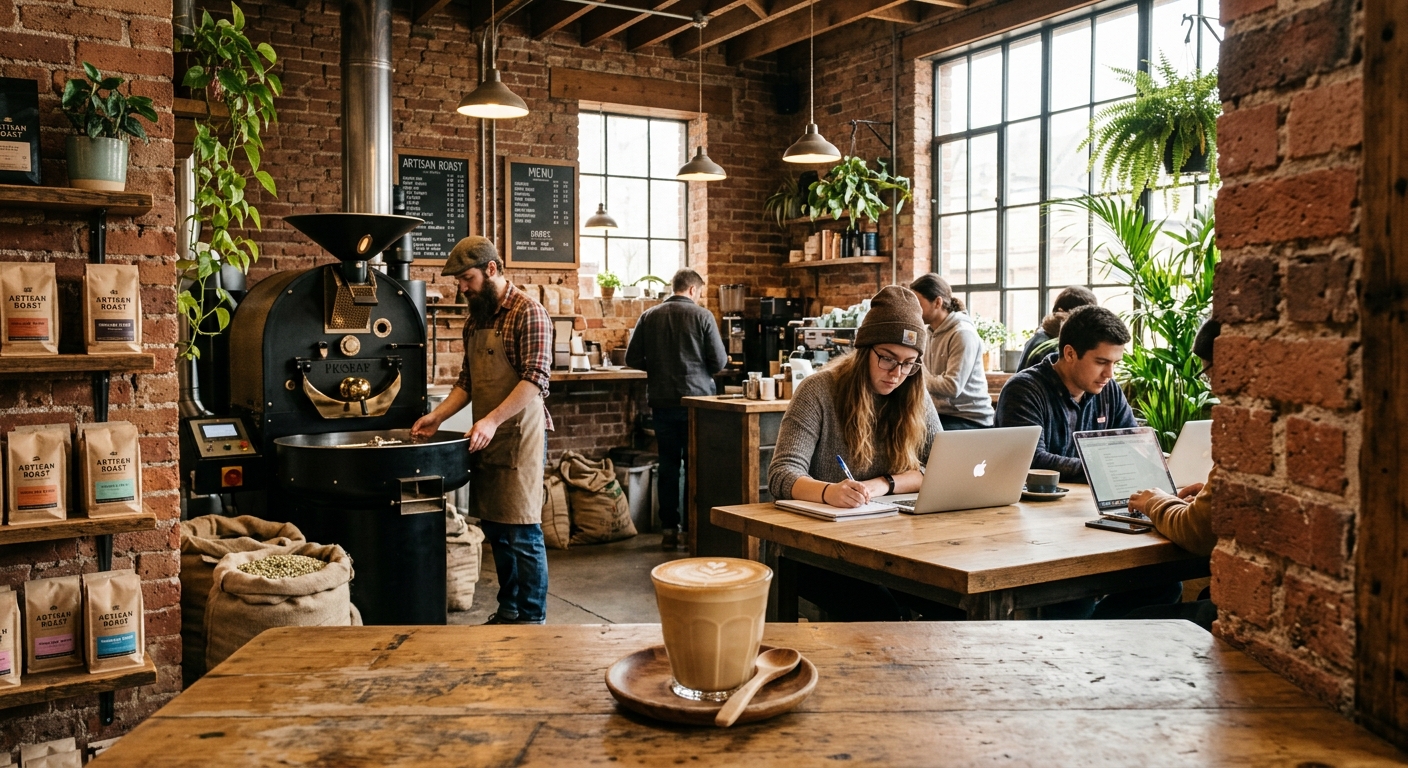 Café mit Rösterei in Uni-Nähe — 45 m² Verkaufsfläche · Freiburg