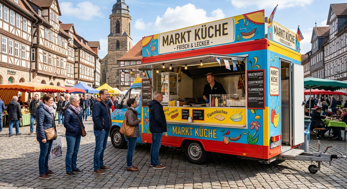 Foodtruck-Stellplatz Ulmer Wochenmarkt · Freitags · Bestlage